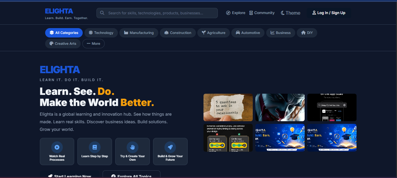 Eligtha Social Learning Platform